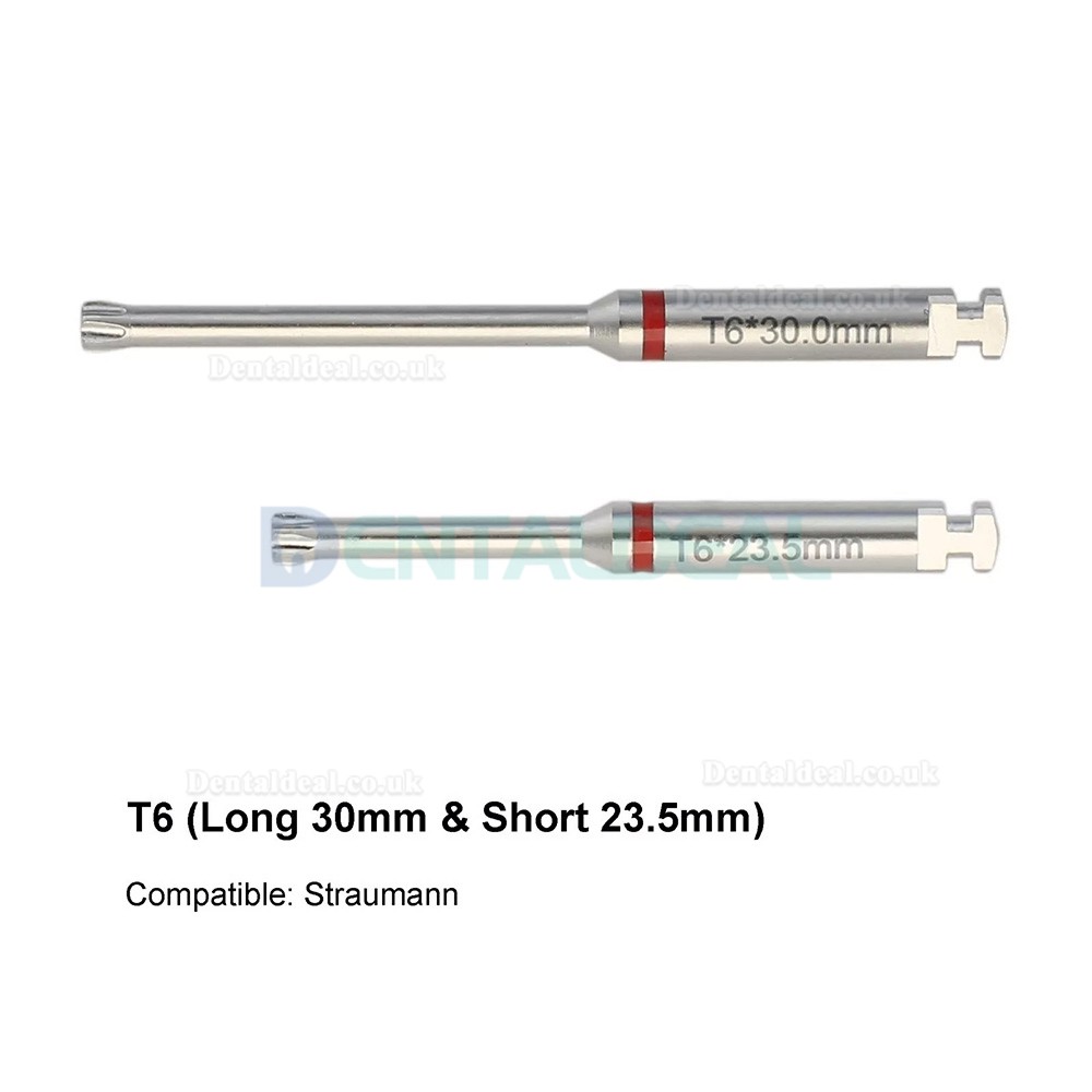 Dental Implant Hex Abutment Latch Driver Set in Stainless Steel Long and Short